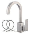 thumbnail image 1 of WOWOW Bar Sink Faucet, Bar Sink Faucet Single Hole, Stainless Steel Kitchen Bar Faucet with Single Handle for Kitchen Bathroom RV Restroom Sink, Brushed Nickel, 1 of 7