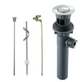thumbnail image 1 of WOWOW Bathroom Drain with Lift Rod Brushed Nickel Basin Drain with Overflow, 1 of 5