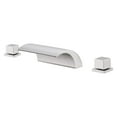 thumbnail image 1 of WOWOW Bathtub Faucet with Waterfall Spout, Deck Mount Bathroom Tub Faucet Set, 3 Hole High Flow Tub Filler, Matte Black, 1 of 7