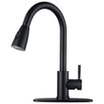 thumbnail image 1 of WOWOW Black Kitchen Faucet, Pull Down Sprayer Sink Faucet, 1 of 5