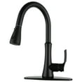thumbnail image 1 of WOWOW Black Kitchen Faucets with Pull Down Sprayer, Stainless Steel Kitchen Sink Faucet, 1 of 5