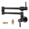 thumbnail image 1 of WOWOW Brass Wall Mounted Pot Filler Faucet with Double Joint Swing Arms, Commercial Kitchen Pot Faucet in Oil Rubbed Bronze, 1 of 6