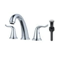 thumbnail image 1 of WOWOW Chrome Bathroom Faucet with Pop up 2 Handles Basin Bathroom Faucet Sink, 1 of 6