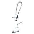 thumbnail image 1 of WOWOW Commercial Kitchen Faucet Wall Mount with Pre-Rinse Sprayer, 1 of 6