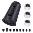 thumbnail image 1 of WOWOW Kitchen Faucet Head Replacement, 3 Function Pull Down Faucet Sprayer Head with 9 Adapters, 1 of 3