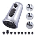 thumbnail image 1 of WOWOW Kitchen Faucet Head Replacement, 3 Function Pull Down Faucet Sprayer Head with 9 Adapters, 1 of 3