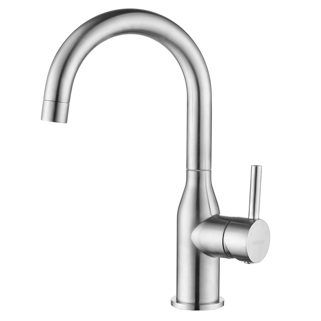 Brushed Nickel Single Handle High Arc Kitchen Faucet
