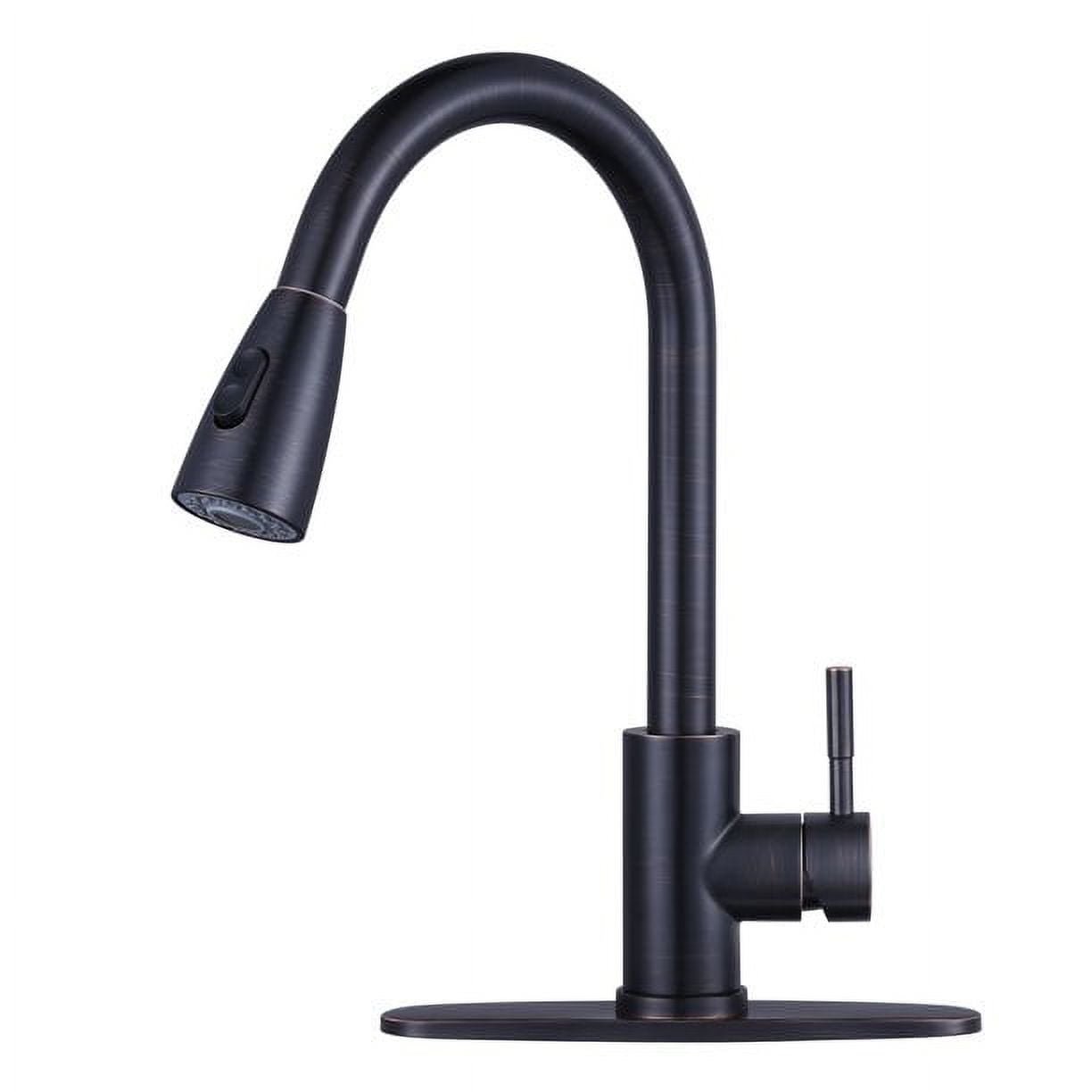 Oil Rubbed Bronze High Arc Pull Down Kitchen Faucet