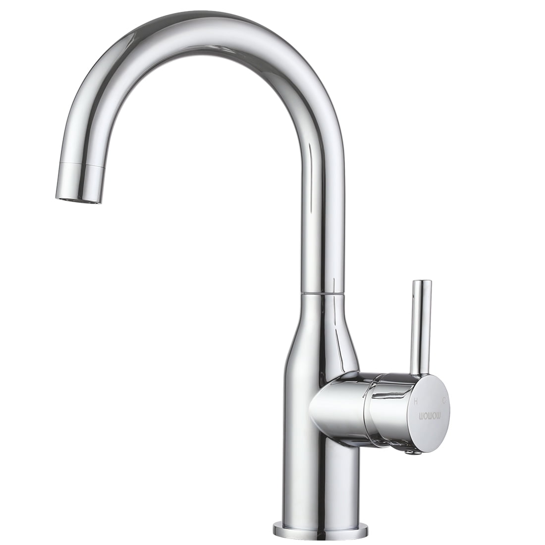 Chrome Single-Handle High Arc Bathroom Faucet