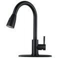 thumbnail image 1 of WOWOW Pull Down Kitchen Sink Faucet with Sprayer Stainless Steel Black 1 Handle Kitchen Faucets, 1 of 7