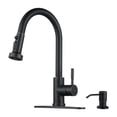 thumbnail image 1 of Wowow Single Handle Pull-Down Sprayer Kitchen Faucet with Soap Dispenser in Oil Rubbed Bronze, 1 of 7