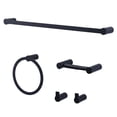 thumbnail image 1 of WOWOW Stainless Steels Matte Black Piece Bathroom Hardware Set (Set of 4), 1 of 7