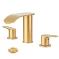 thumbnail image 1 of WOWOW Waterfall Bathroom Faucet 3 Holes 8Inch Widespread Bathroom Sink Faucet, 1 of 7