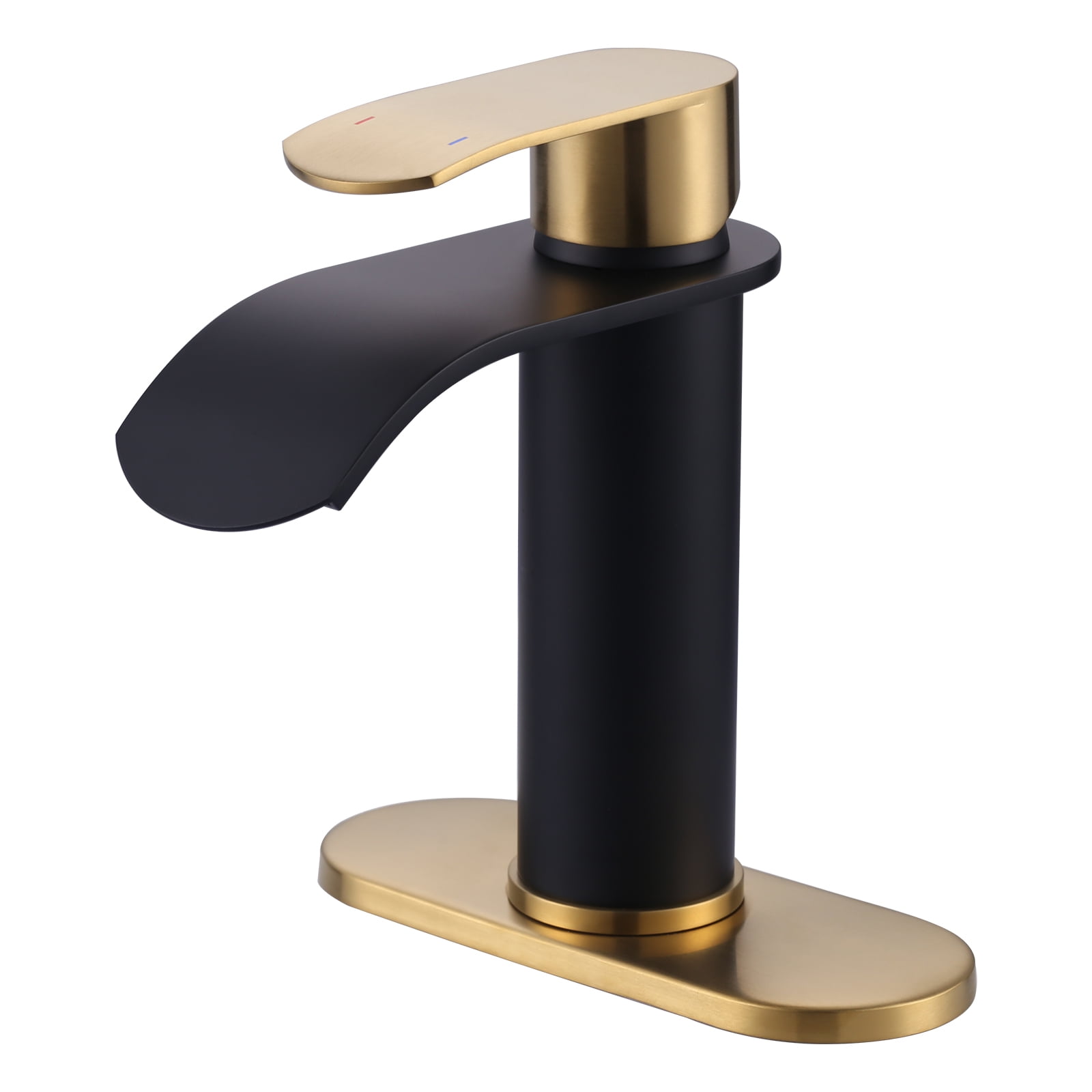 Polished Chrome Bathroom Faucet For 1 Or 3 Holes - Single Handle, Pop-Up Drain & Supply Lines Included