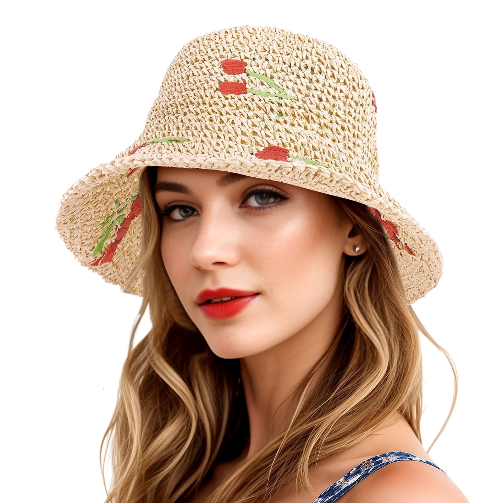 Braided Straw Bob Hat With Black Knot Trendy Sun Hat For Women Chic Summer Accessory
