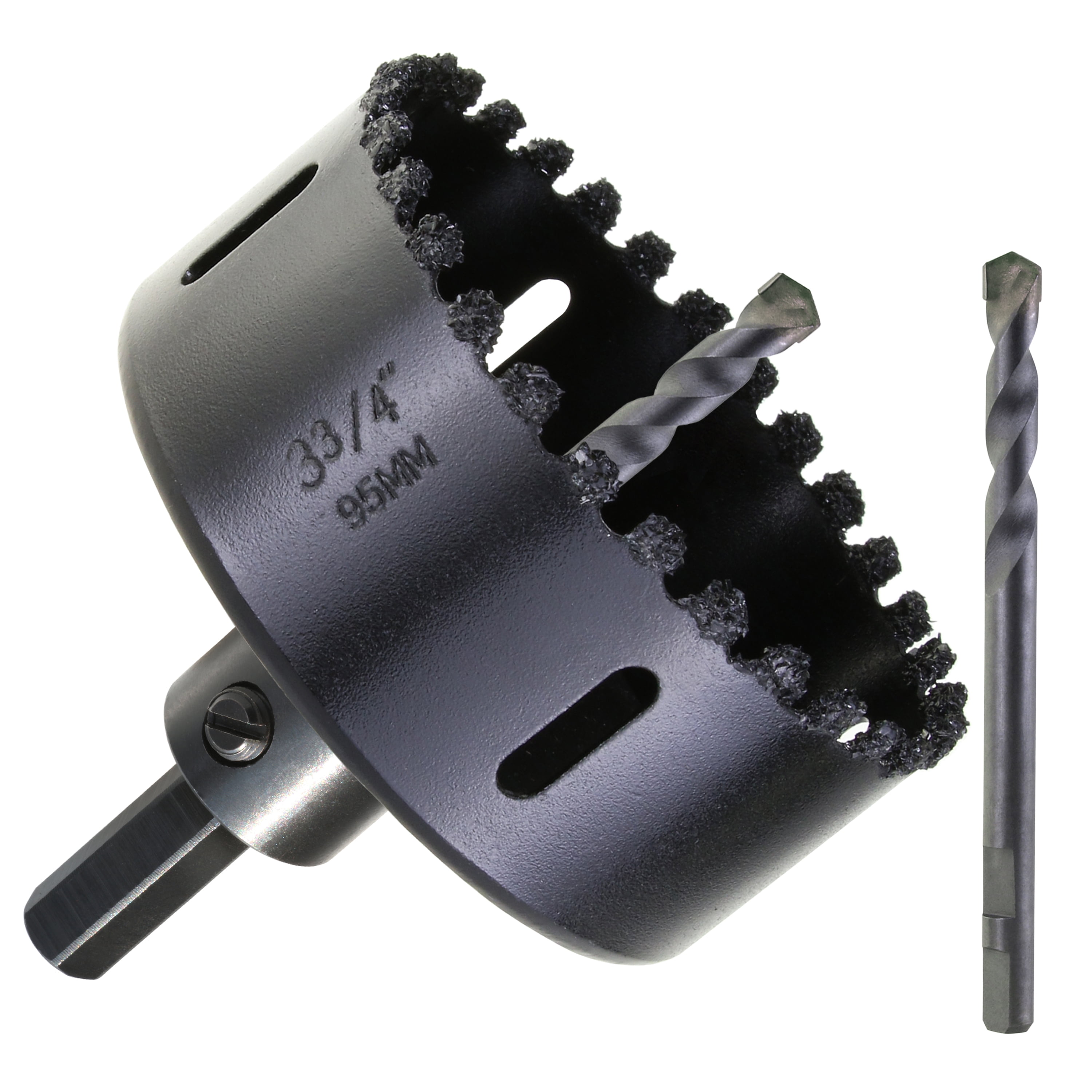 WOWSUPM 33/4" Carbide Grit Hole Saw Cutting Air Brick Stucco Hardy