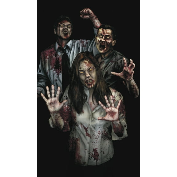 WOWindow Posters Susie's Revenge Zombies Halloween Window Decoration 34.5"x60" Backlit Poster