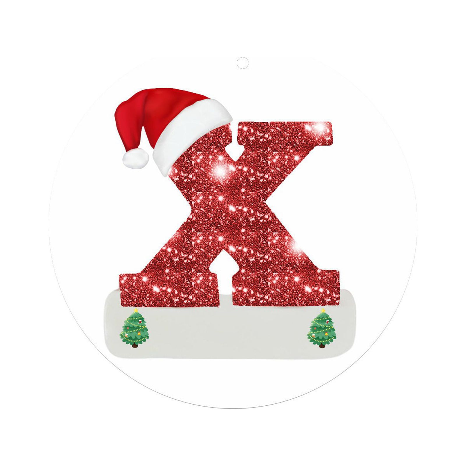 WOXINDA Christmas Letter Ornaments Wooden Christmas Tree Ornaments