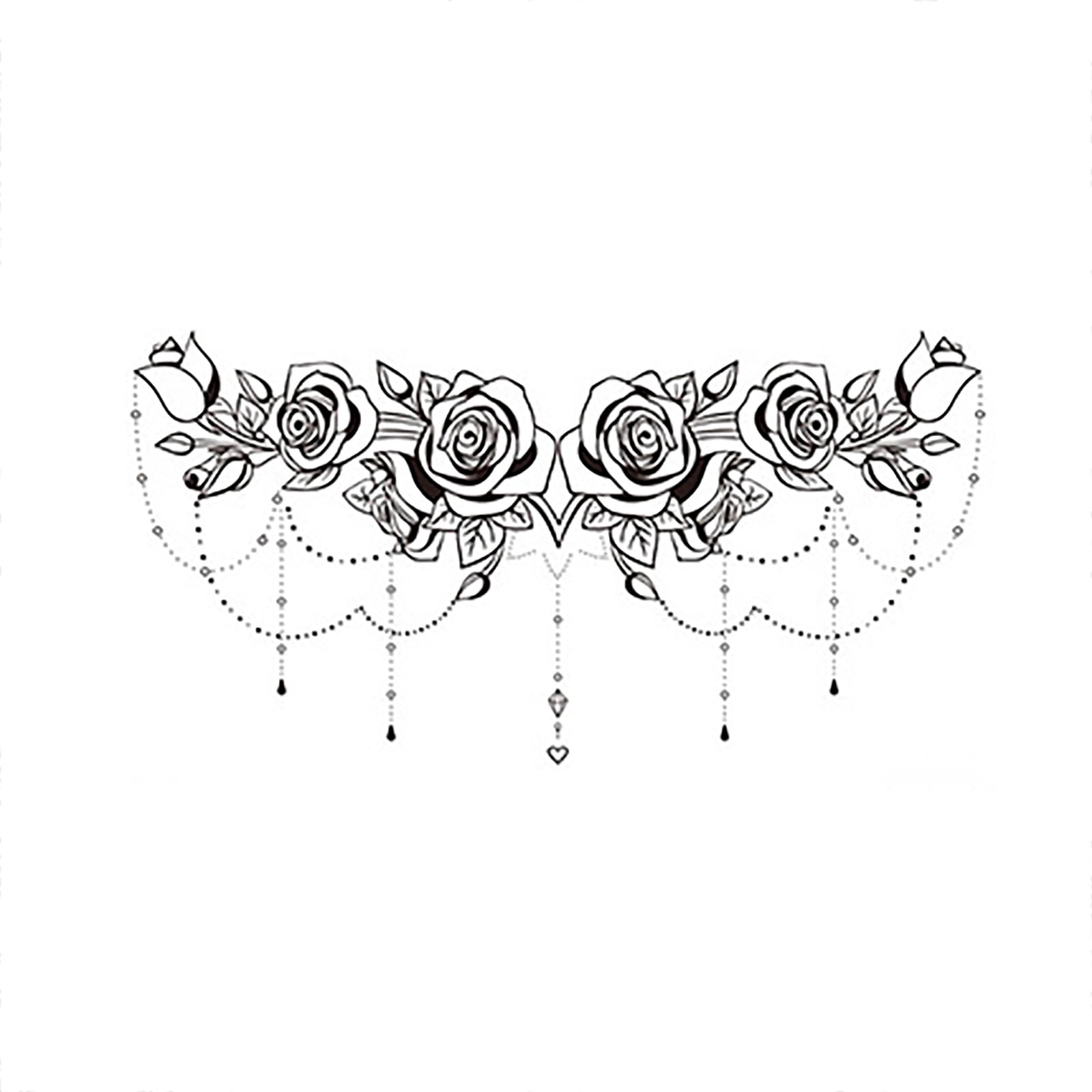 WOXINDA Paper Hair Wraps for Hair Removing Balls Black Underboob Tattoo