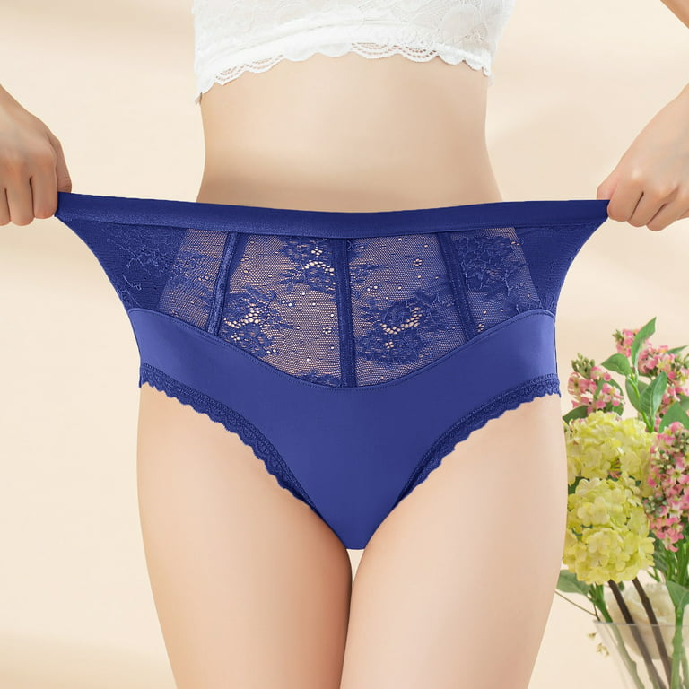 No-Show Full Brief Panty with Lace