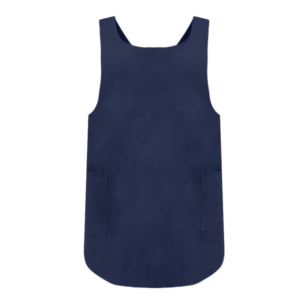 WOXINDA plus Size Cobbler Apron Women Cotton Linen Cross Back Apron