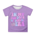 thumbnail image 1 of WOYY 100 Days Of School T-Shirt for Girls Short Sleeve Round Neck T Shirt Tee, Sizes 3-4T, 1 of 3