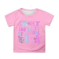 thumbnail image 1 of WOYY 100 Days Of School T-Shirt for Girls Short Sleeve Round Neck T Shirt Tee, Sizes 3-4T, 1 of 3