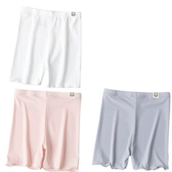 WOYY 3-Pack Girls Underwear Shorts Lightweight Stretch Liner Shorts Underpants, Sizes 2-12