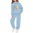 thumbnail image 1 of WOYY 67 Tracksuit for Girls Casual Active Graphic Hoodie Sweatpants Outfits, Sizes 14-16, 1 of 3