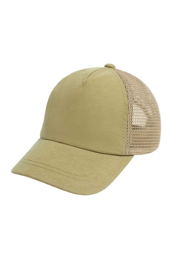 Baby Boy Girl UPF 50+ Baseball Cap Solid Breathable Adjustable Snapback Hat Sunhat