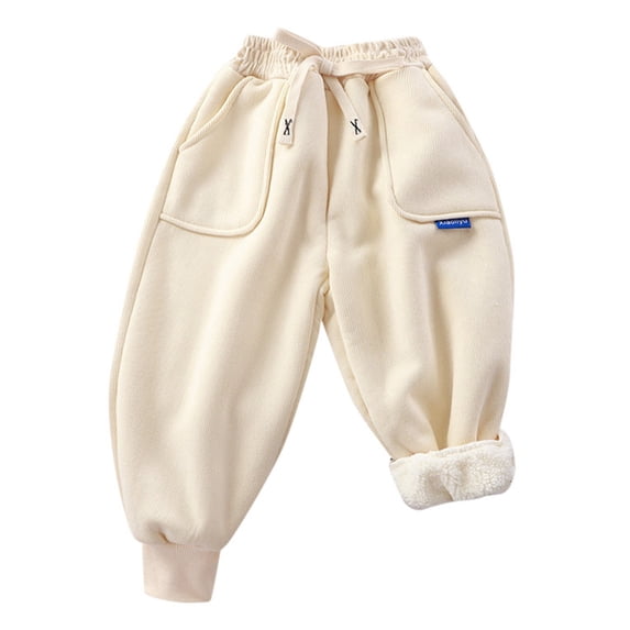 WOYY Baby Boys Winter Lined Sweatpants Athletic Casual Jogger Pants, Sizes 18-24 Months