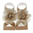 thumbnail image 1 of WOYY Baby Solid Chiffon Flower Barefoot Sandals Toddler Feet Accessories, 1 of 2