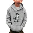 thumbnail image 1 of WOYY Big Boy's Casual Hoodie Dinosaur Print Hooded Sweatshirt Winter Warm Pullovers, 1 of 4