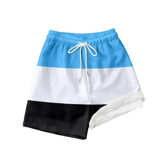 WOYY Big Boys Beach Swimming Trunks Compression Liner Stretch Board Shorts, Sizes 10-12Y