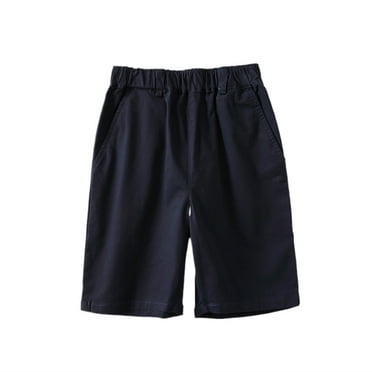 WOYY Big Boys Casual Shorts Summer Lightweight Cotton Shorts for Kids, Sizes 1-18