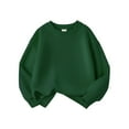 thumbnail image 1 of WOYY Big Boys Casual Sweatshirt Solid Color Crewneck Sweatshirts for Kids, Sizes 3-13, 1 of 3