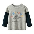 thumbnail image 1 of WOYY Big Boys Casual T-Shirt Cotton Long Sleeve Graphic T Shirt Kids Soft Tshirt, 1 of 2