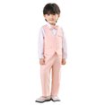 thumbnail image 1 of WOYY Big Boys Formal Suit Waistcoat Pants Bow Tie Party Tuxedo Outfits, Sizes 9-10Y, 1 of 4