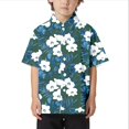 thumbnail image 1 of WOYY Big Boys Hawaii Beach Shirt Leisure Short Sleeve Button Down Shirt, Sizes 3-13, 1 of 3