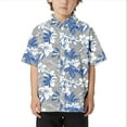 thumbnail image 1 of WOYY Big Boys Hawaii Beach Short Sleeve Shirt Summer Vacation Button-Down Shirt, Sizes 3-13, 1 of 3