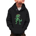 thumbnail image 1 of WOYY Big Boys Hoodie Cartoon Dinosaur Print Pullover Hooded Sweatshirt with Pockets, 1 of 7