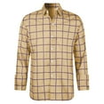 thumbnail image 1 of WOYY Big Boys Plaid Long Sleeve Shirt Unisex Casual Button Down Shirt, Sizes 11-12, 1 of 5