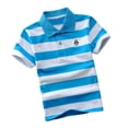 thumbnail image 1 of WOYY Big Boys Short Sleeve Striped Polo Shirt Children's T-Shirt, Sizes 8-9Y, 1 of 3