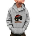 thumbnail image 1 of WOYY Big Boys Sports Hoodie Car Print Hooded Sweatshirt Kids Winter Warm Pullovers, 1 of 4