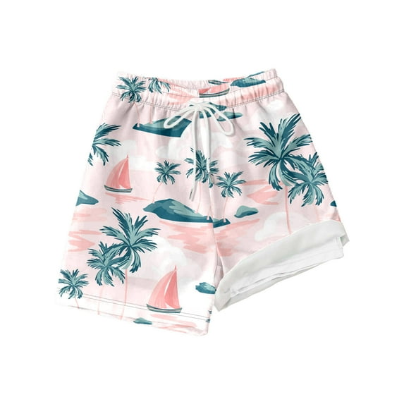 WOYY Big Boys Swim Trunks Compression Liner Stretch Quick Dry Swim Shorts, Sizes 8-9Y