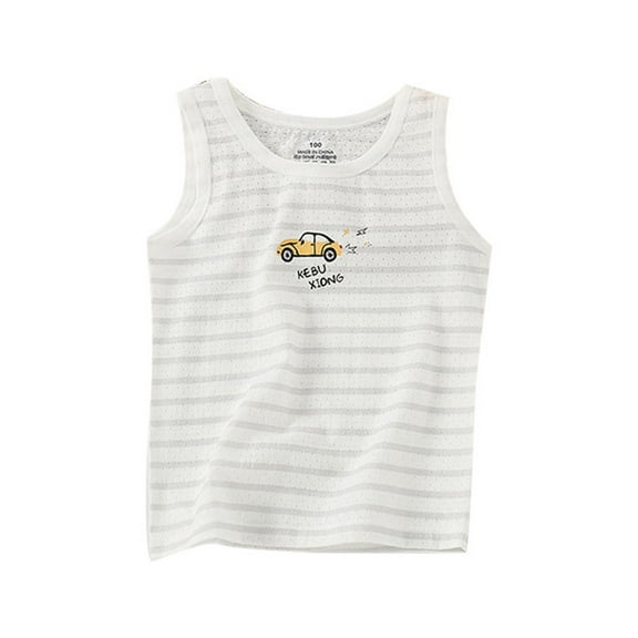 WOYY Big Boys Tank Tops Breathable Summer Sleeveless Shirt Cartoon Undershirt