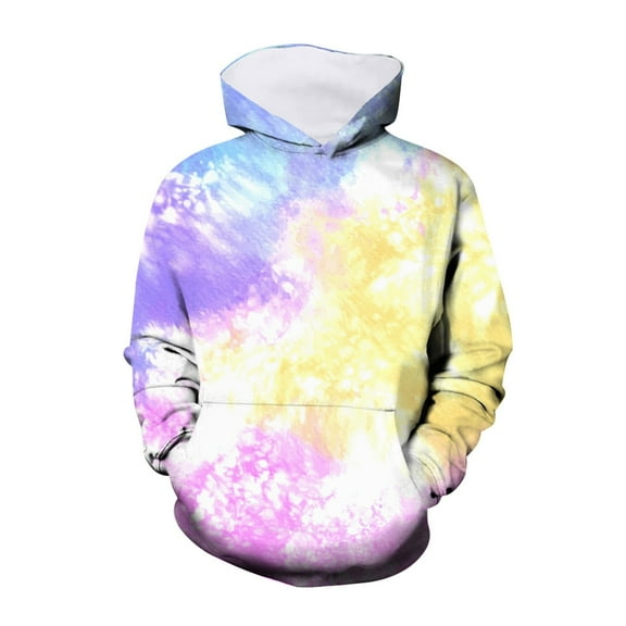 WOYY Big Boys Tie-Dyed Hoodie Cute Casual Hooded Sweatshirt Long Sleeve Pullover
