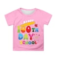 thumbnail image 1 of WOYY Big Girls 100 Days Of School T Shirt Letter Graphic Short Sleeve T-Shirt, Sizes 10-11, 1 of 3