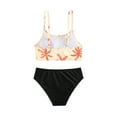 thumbnail image 1 of WOYY Big Girls 2-Piece Swimsuit Tropical Beach Bikini Set Bathing Suit Summer Swimwear, 1 of 7