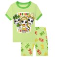 thumbnail image 1 of WOYY Big Girls 2pcs Outfits Short Sleeve Graphic T Shirt Shorts Sleepwear Pajamas Set, 1 of 2